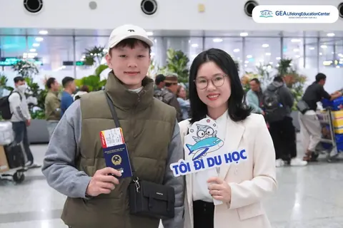 GEA student before departure to Korea, 2026