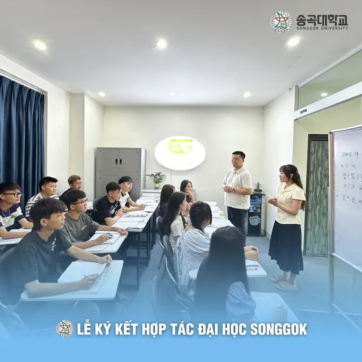 Songgok University meets GEA students after the MOU