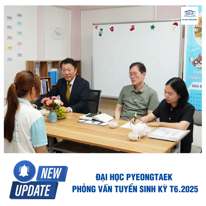 Pyeongtaek University interviews GEA applicants, June 2025 intake