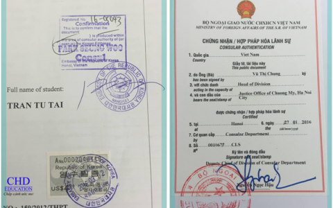 Thủ tục Hợp pháp hóa lãnh sự hồ sơ Việt Nam